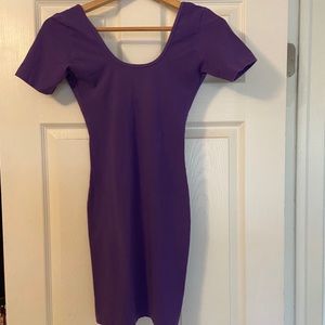 American Apparel Purple Bodycon Short Sleeve dress